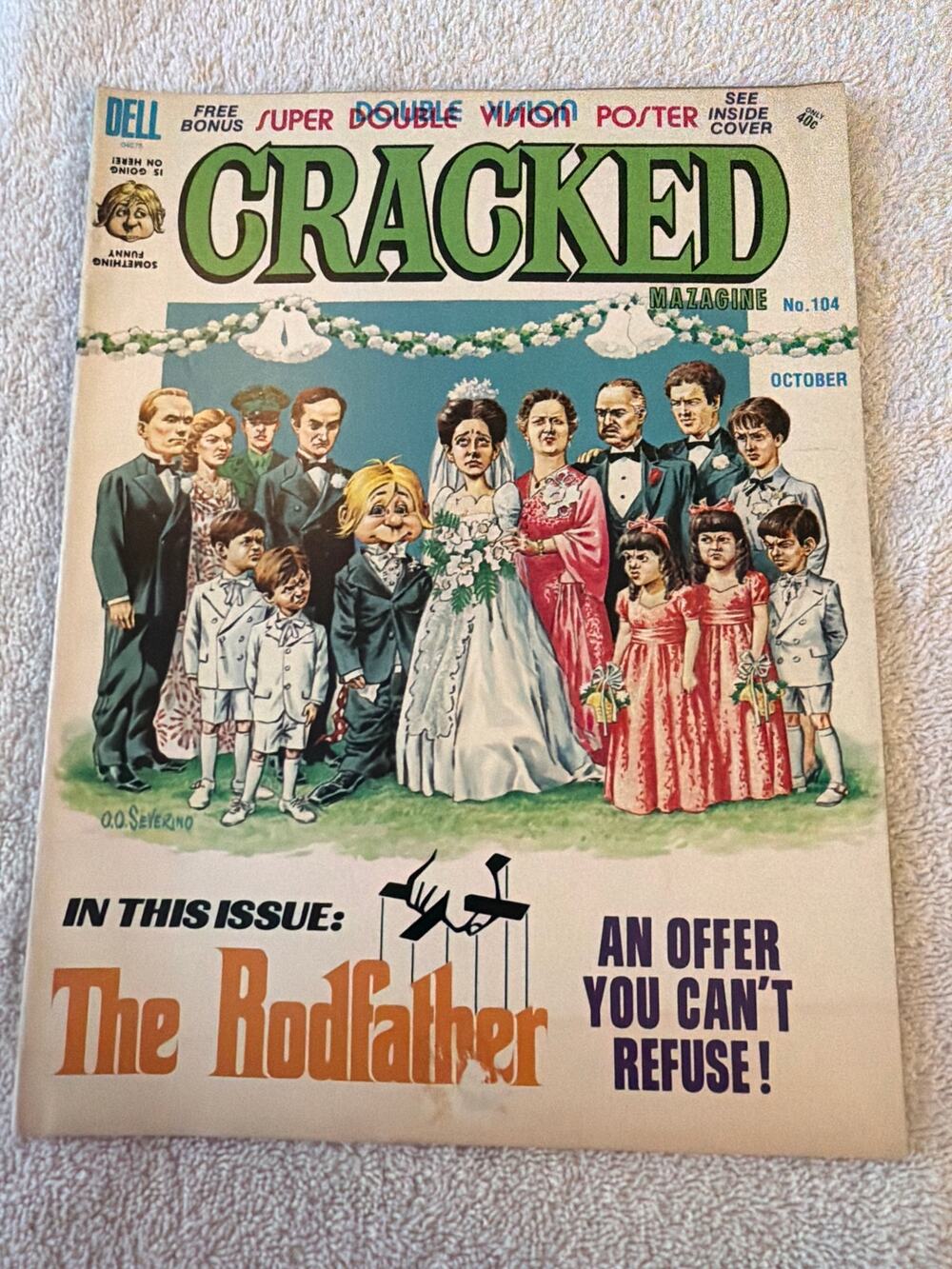 Vintage Cracked Magazine No. 104 – October 1972 The Rodfather Parody Issue Comic